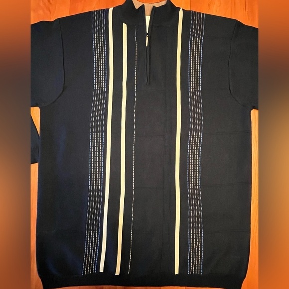 Vintage 90s Mecca GOLD Sweater Hip-Hop Streetwear Knit Men's XL -Y2K - EUC. - Picture 2 of 14